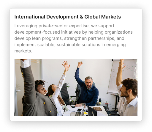 International Development & Global Markets