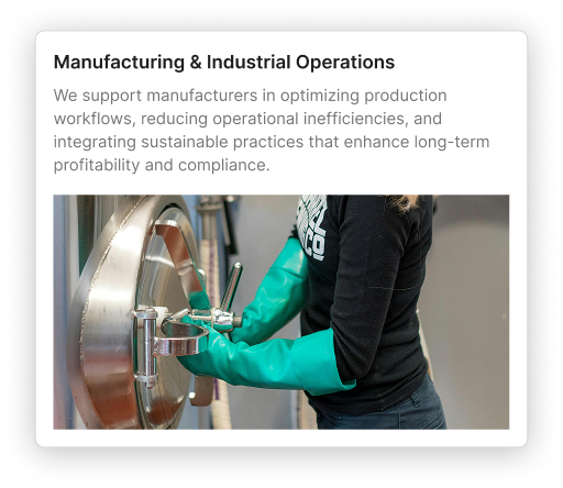 Manufacturing & Industrial Operations